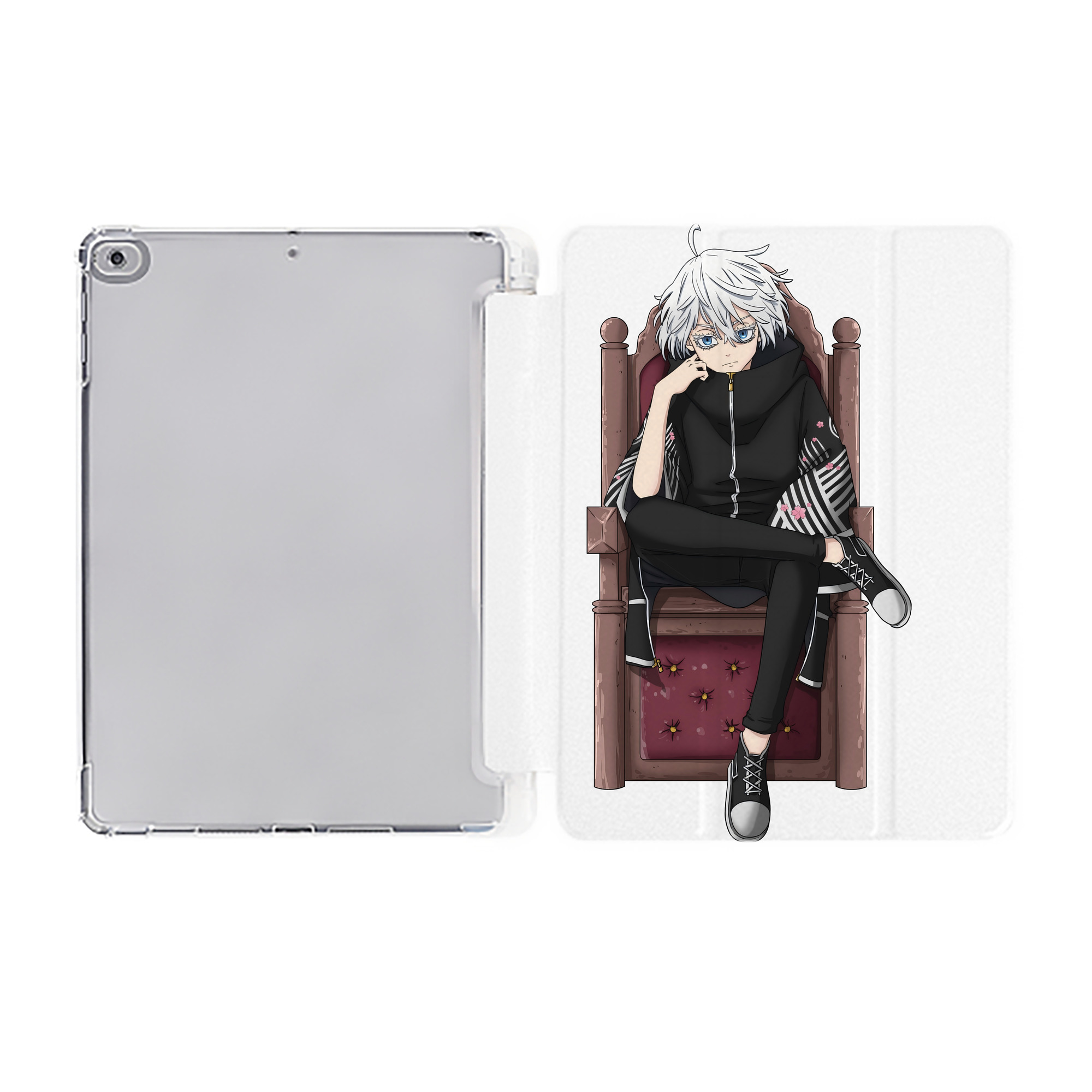 （画像用） 東京リベンジャーズ Tokyo Revengers IPad ケース ペン収納付き 三つ折りスタンド PUレザー×シリコン 対応機種9.5/10.5/10.9インチ
